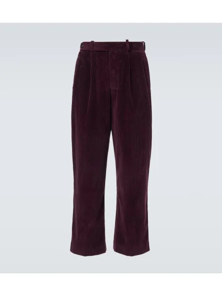 Pantaloni Bode de catifea cord violet