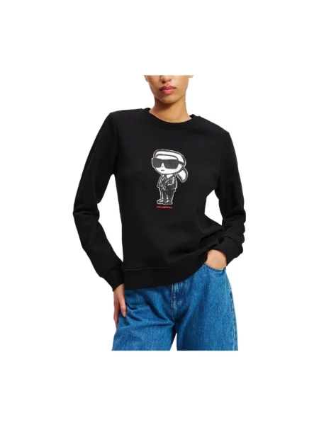 Karl Lagerfeld bluza z nadrukiem czarny