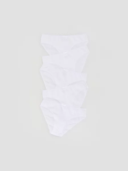 Reserved трусики з аплікацією 5 pack білий