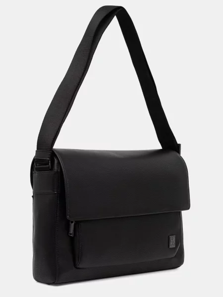Calvin Klein Geantă crossover Emblem Hw Flap Messenger negru
