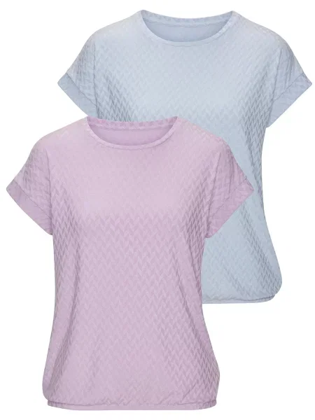 VIVANCE Tricou porumbel / mov liliachiu albastru