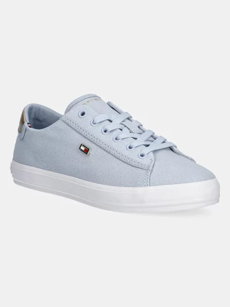 Маратонки Tommy Hilfiger с връзки с дантела синьо