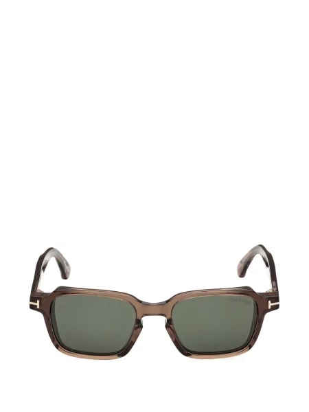 Ochelari de soare Tom Ford Eyewear cu autograf maro