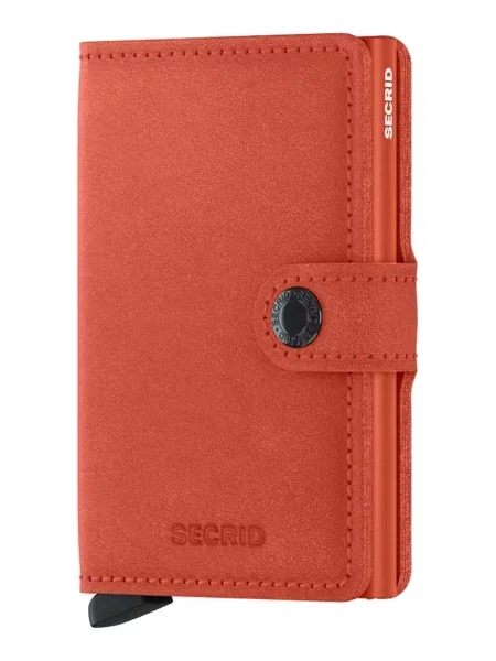 Secrid portofel de piele Miniwallet Original Orange portocaliu