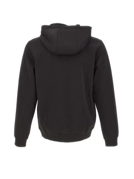 Hanorac cu glugă Ea7 Emporio Armani negru