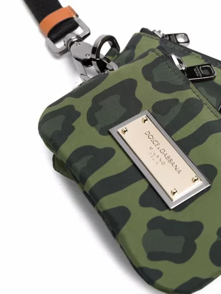 Portofel Dolce & Gabbana cu imagine cu model leopard verde