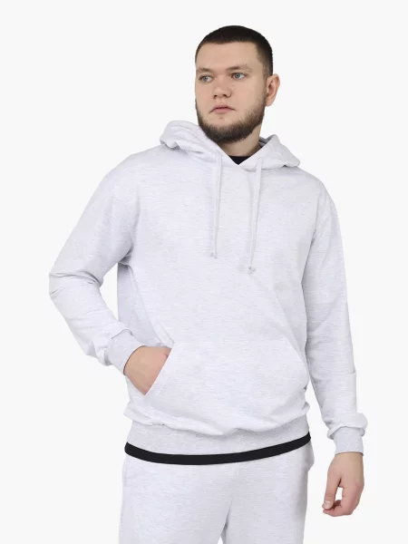 Худі YUKI світло-сірий бавовна/поліестер сіре