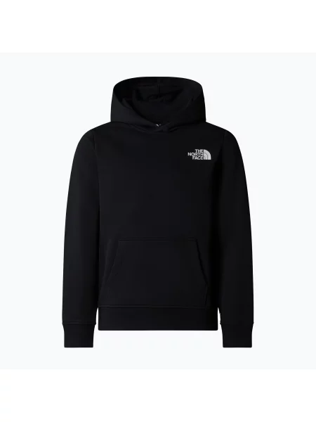 The North Face bluza dziecięca REDBOX REGULAR P/O HOODIE z kapturem z nadrukiem czarny