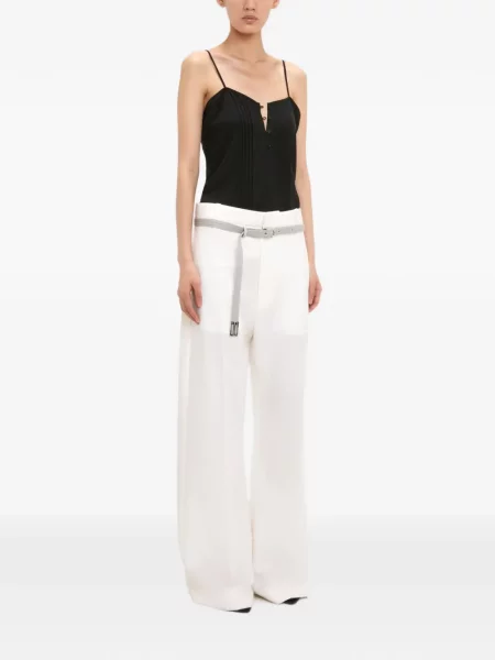 Pantaloni Victoria Beckham alb