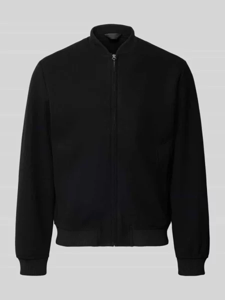 Kurtka bomberka o kroju relaxed fit ze stójką Model JAMES' Jack & Jones czarny