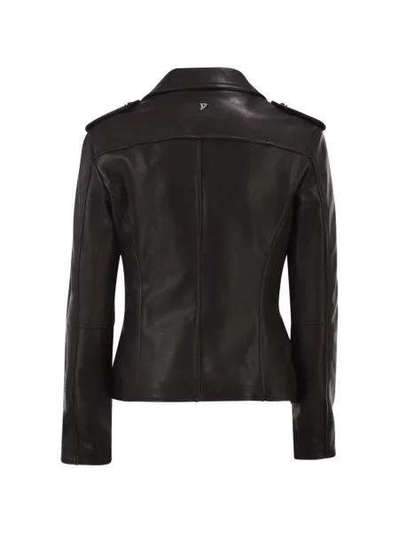 Geanta de piele Dondup negru