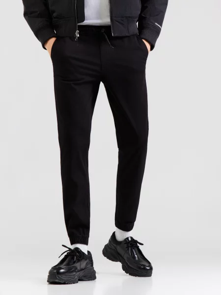 JACK & JONES Nohavice JPSTGORDON DYLAN kaki čierna