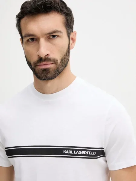 Футболка Karl Lagerfeld с принтом белая