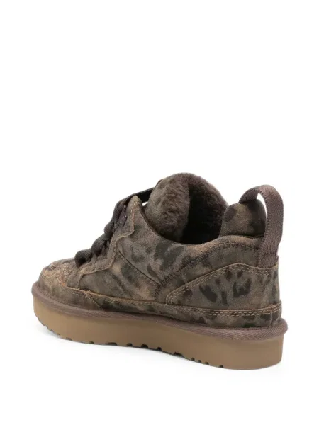 Sneakerși Ugg cu platformă cu imagine cu model leopard maro