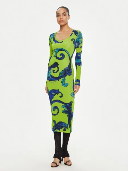 Vsakodnevna obleka Versace Jeans Couture zelena