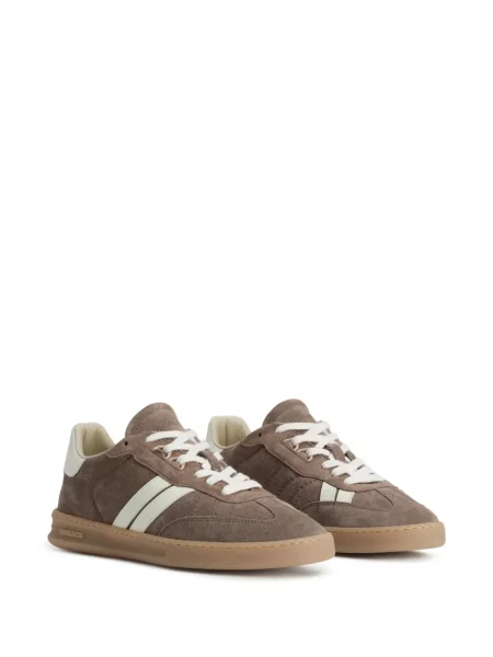 Fűzős csipkés sneaker Woolrich barna
