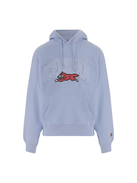 Bluza z kapturem Icecream z kapturem z nadrukiem niebieska