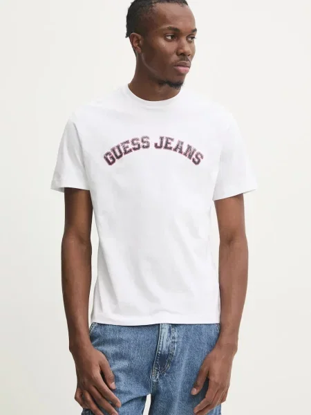 Guess Jeans Tričko bílé