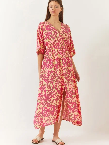 Bianco Lucci Ljetna haljina / roza žuta