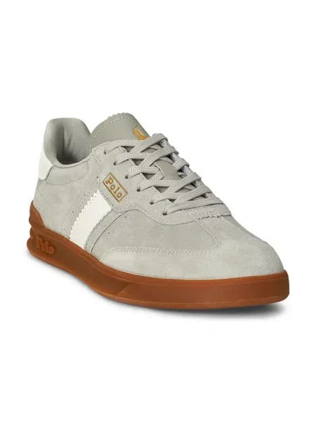 Pantofi Polo Ralph Lauren din piele gri