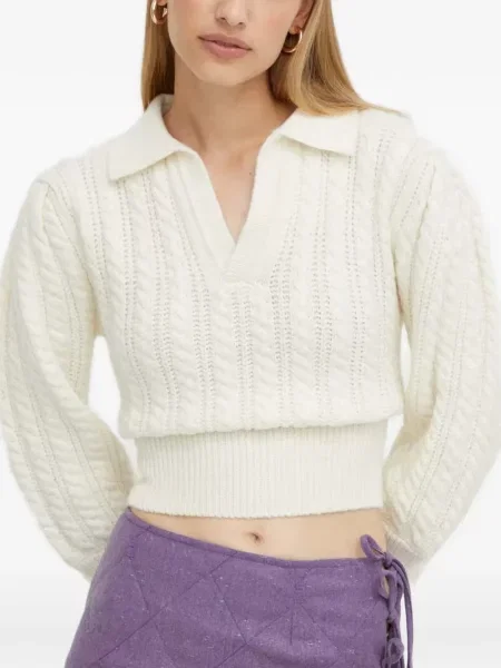 Gulerat tricou polo Beatrice B alb
