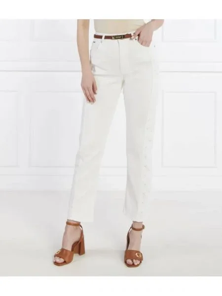 Pepe Jeans London Blugi STRAIGHT JEANS UHW ANGLAISE | Straight fit alb