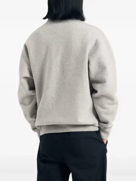 Pulover Norse Projects de jumătate de fermoar gri