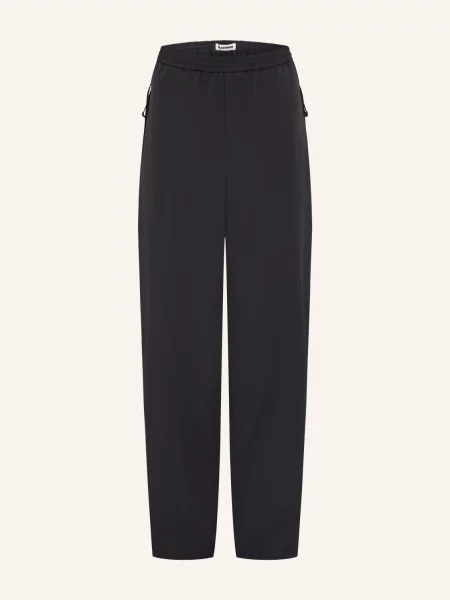 Jil Sander Kalhoty Regular Fit černá