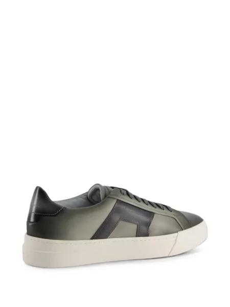 Sneakerși Santoni cu autograf gri