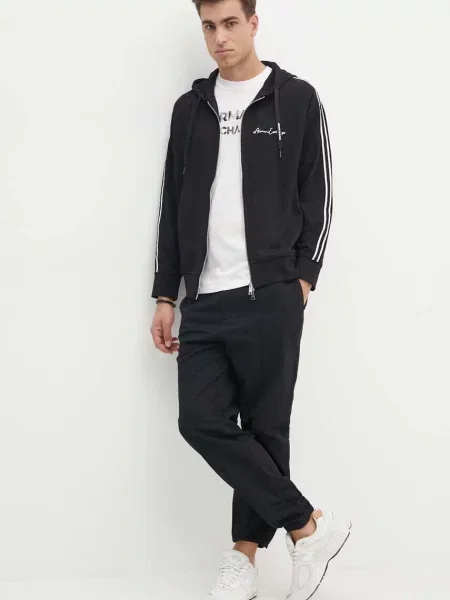 Bluza rozpinana Armani Exchange czarna