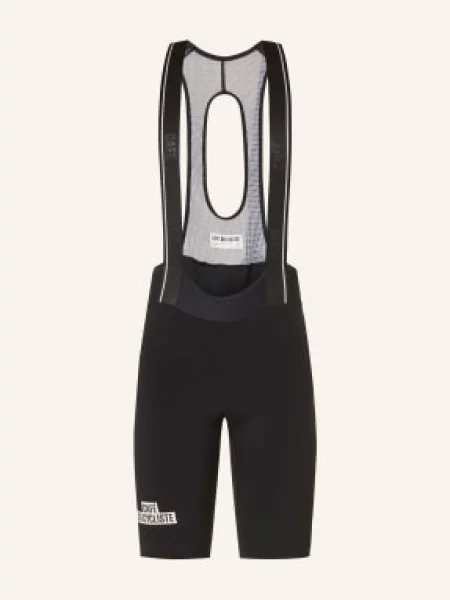 Café Du Cycliste Cyklistické Kalhoty Victoire S Ramínky A Polstrovaným Sedlem černá