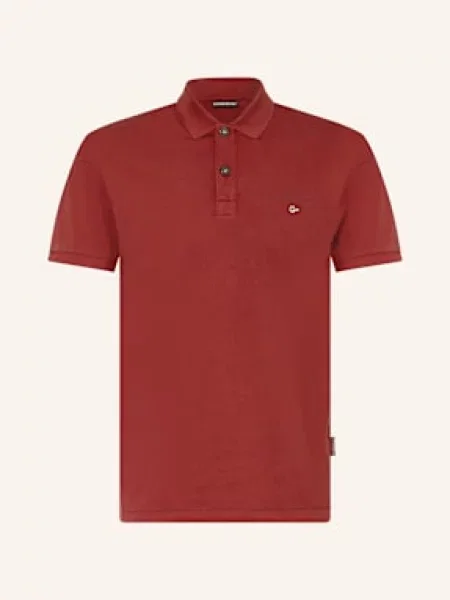 Napapijri Koszula Z Lnu Elbas Regular Fit rot czerwona