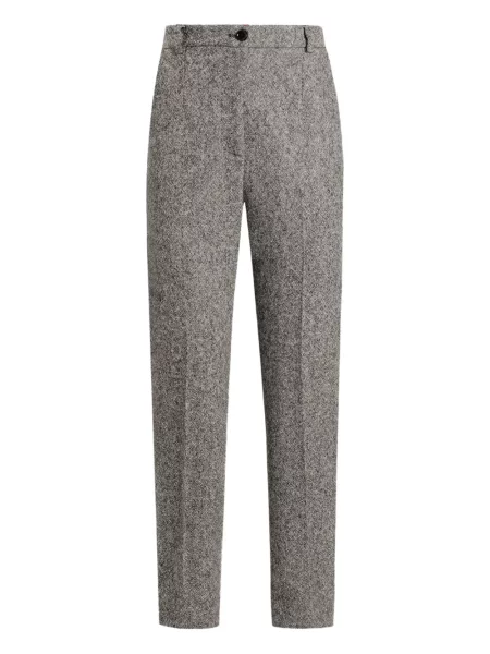Pantaloni Dolce & Gabbana din tweed negru