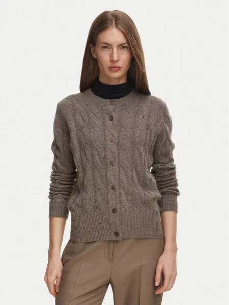 TOMMY HILFIGER Kardigan brokat bež