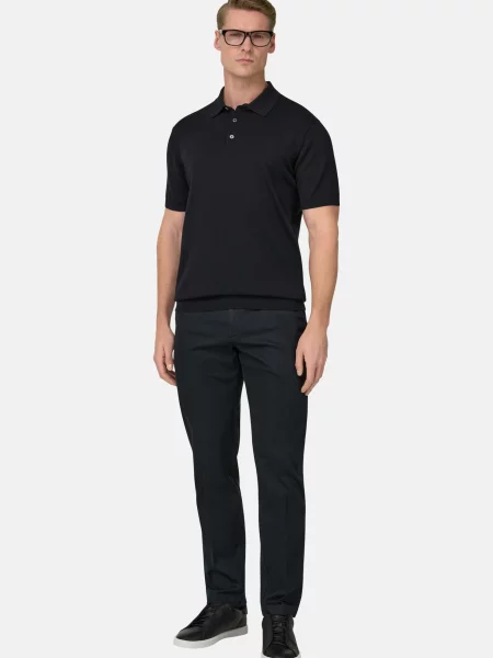 Boggi Milano Pantaloni cu dungă negru