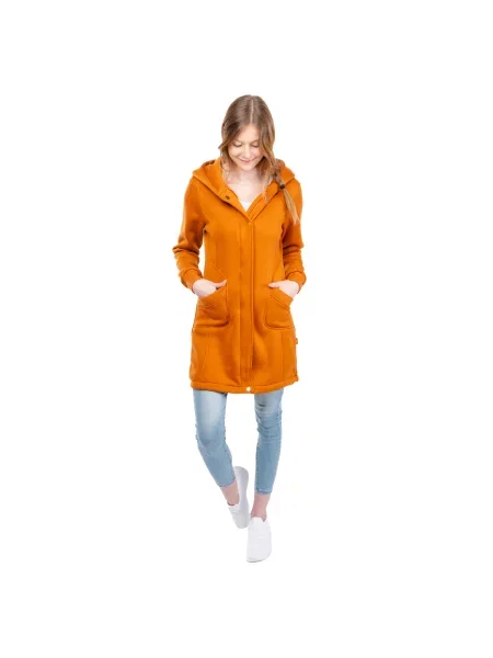 Bluza z kapturem Glano pomarańczowa