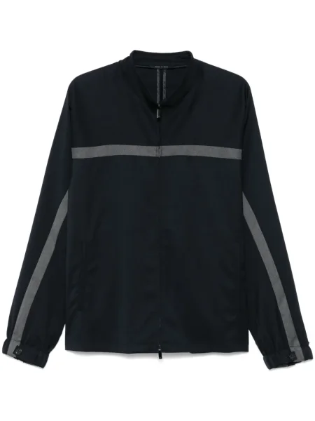 Geacă Emporio Armani de lână albastru