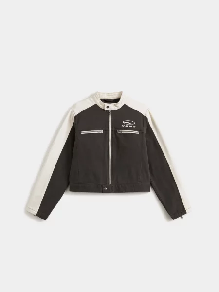 Байкерская демисезонная куртка Vans черная