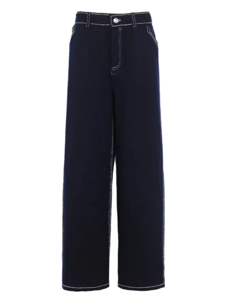 Pantaloni Barrie de lână albastru