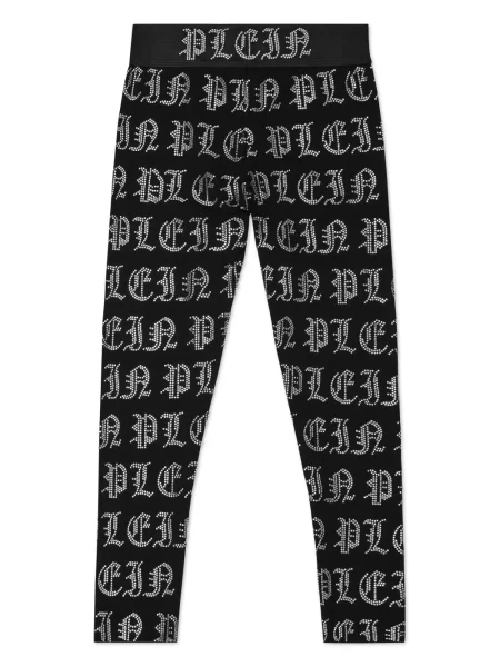 Legginsy dziecięce Philipp Plein czarne