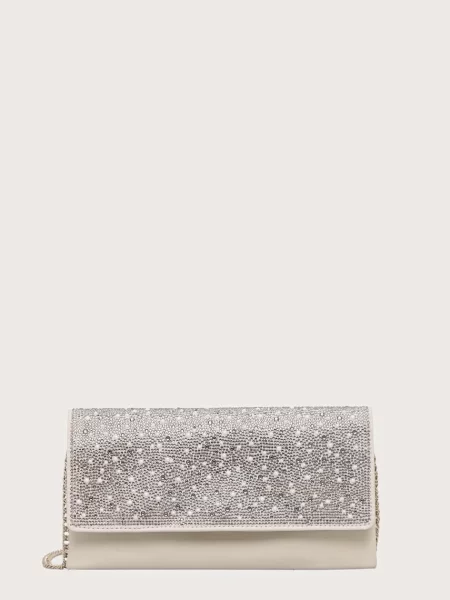 STEVE MADDEN Clutch Bglimers / argintiu bej