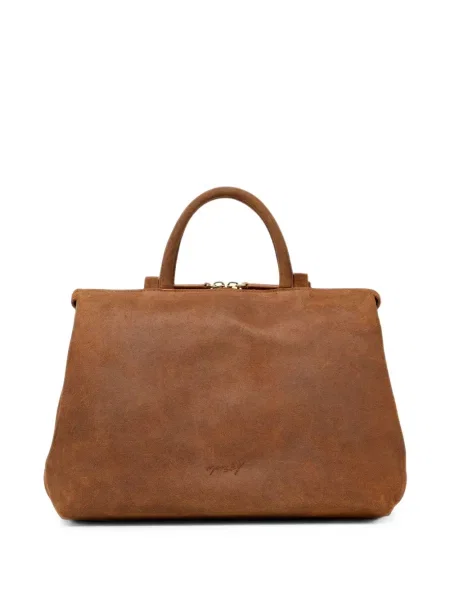 Geantă shopper Marsell din piele maro