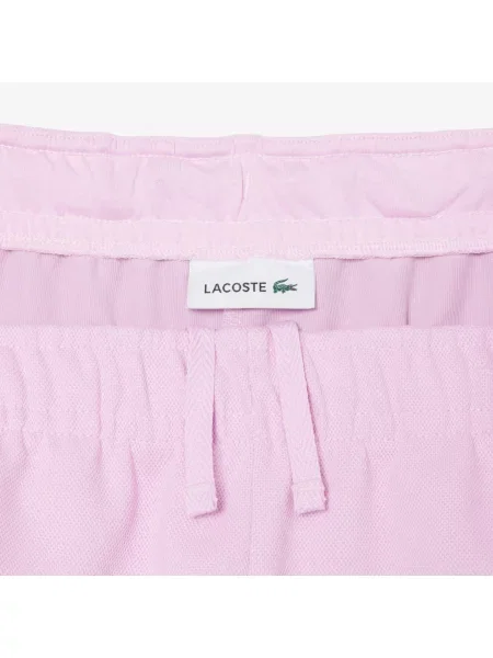 Lacoste Spodnie Dresowe Z Piki różowe
