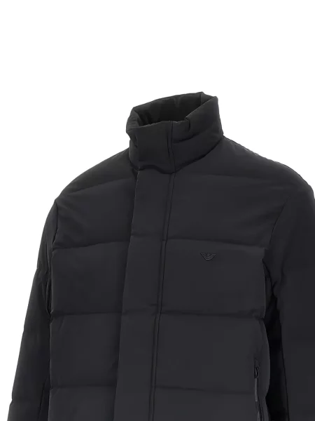 Καπιτονέ παλτό Emporio Armani μαύρο