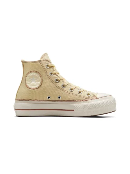 Converse Chuck Taylor All Star Lift Platform Contrast Stitching Kobiety Buty sportowe Converse Jasnobrązowy Size: