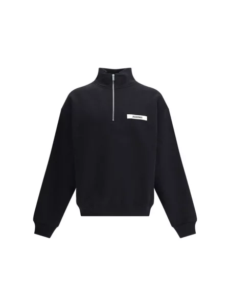 Sweter Jacquemus z logo czarny