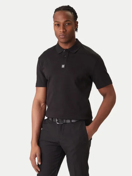 HUGO Tricou polo Deabono_D negru