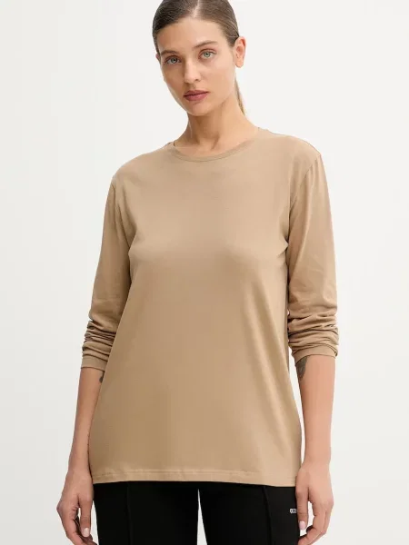 Tričko s dlouhým rukávem MUUV. béžová