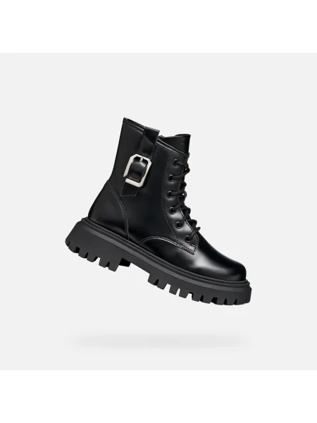 Členkové topánky Geox čierna