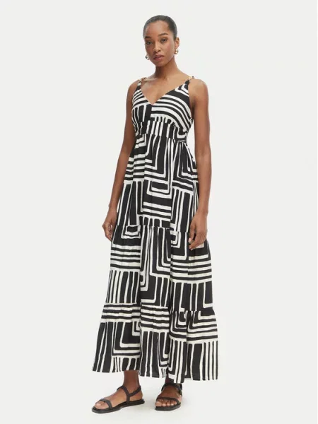 Iconique Rochie de vară Cote D'Azur negru